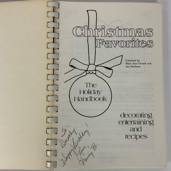 Christmas Favorites Spiral-Bound The Holiday Handbook 1990 Edition Recipes Tips - Picture 15 of 16